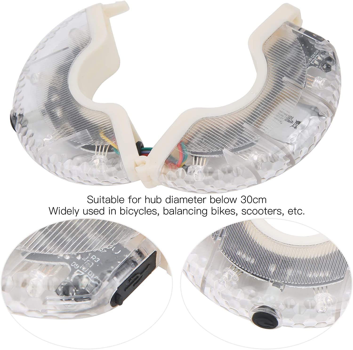 ARTSZY USB Wheel Hub Light Bike Kolorowe światła LED na szprychy rowerowe do skutera rowerowego bardziej fajny rower