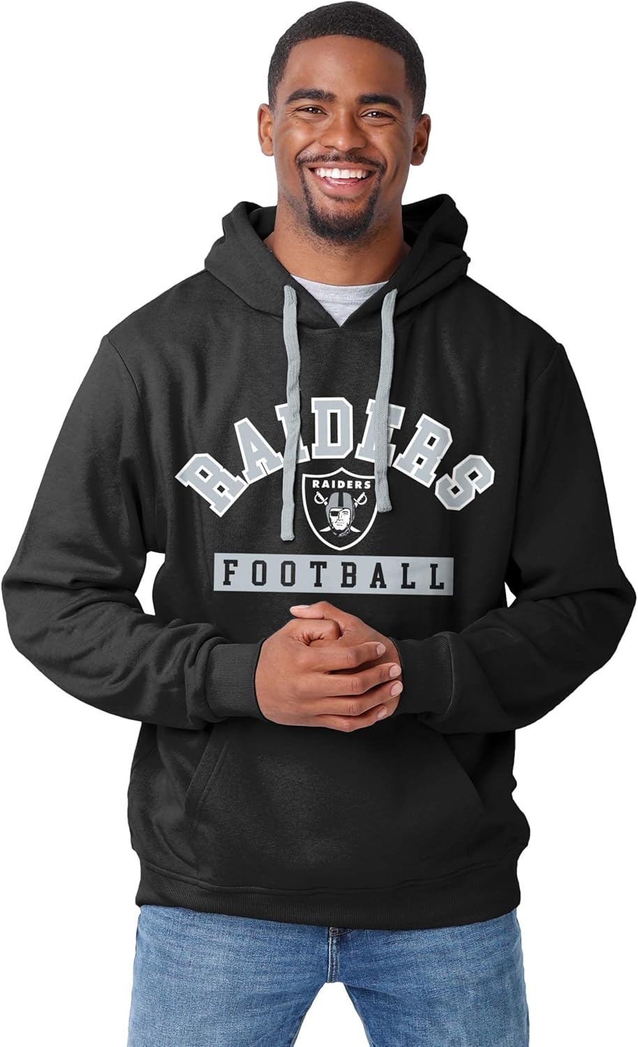 FOCO NFL mens Nfl Team Logo Solid Wordmark Hoodie