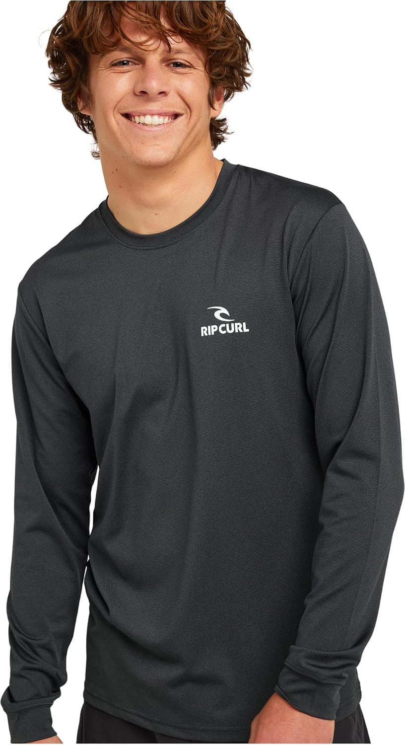 Rip Curl Men's Stack UPF 50 Long Sleeve Loose Fit Rashguard Surf Shirt