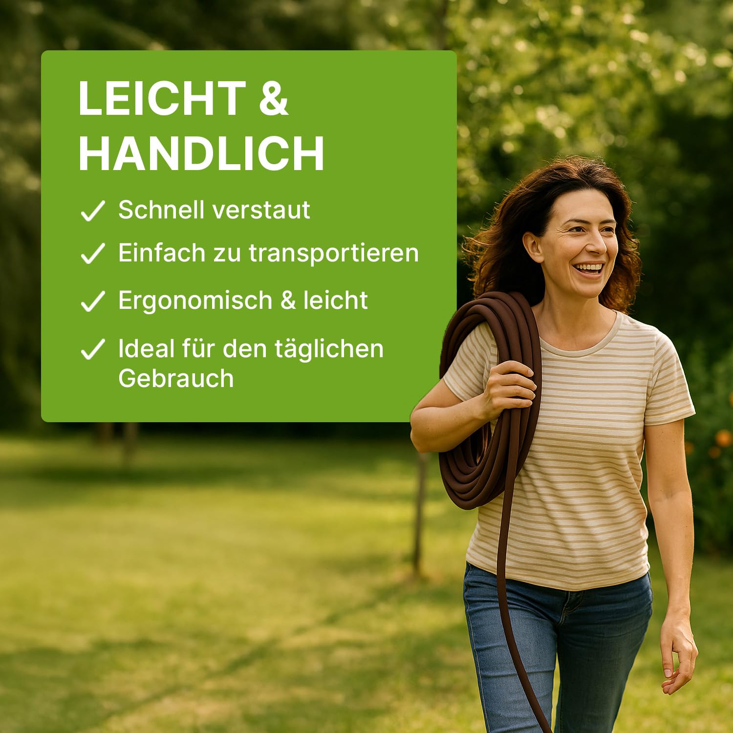 Slalom Tropfschlauch 100 m 1/2 Zoll – Bewässerungsschlauch aus mikroporösem PVC – wassersparend & UV-beständig – flexibler Gartenschlauch für unterirdische & oberirdische Bewässerung