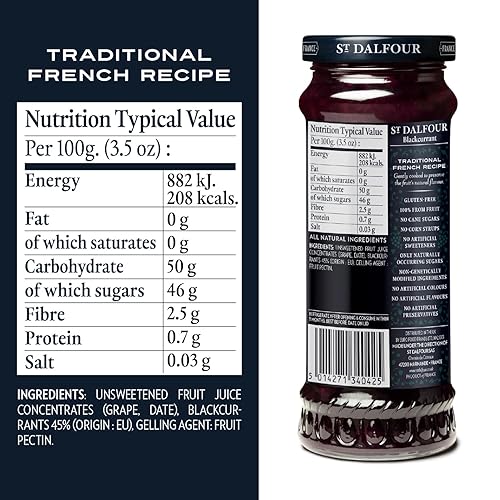 Vista 226 de St. Dalfour Fig Royale - Crema para untar de frutas, 100 % de frutas, sin ingredientes artificiales, sin OMG, sin azúcar de caña, totalmente