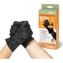 Protospheric Revolutionary NEW Disposable Gloves - 7X Stronger Yet Thinner Than Black Nitrile Gloves