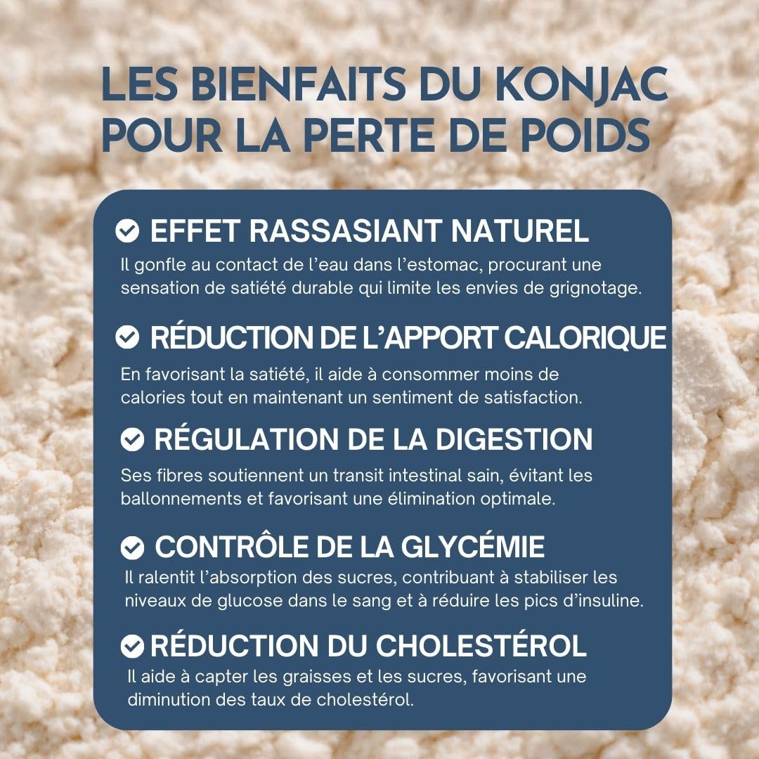 KONJAC Hautement Dosé en Glucomananne 3000 mg Coupe Efficace - Rapide et puissant, Riche en Fibre - 90 gélules vegan. (Lot de 2)