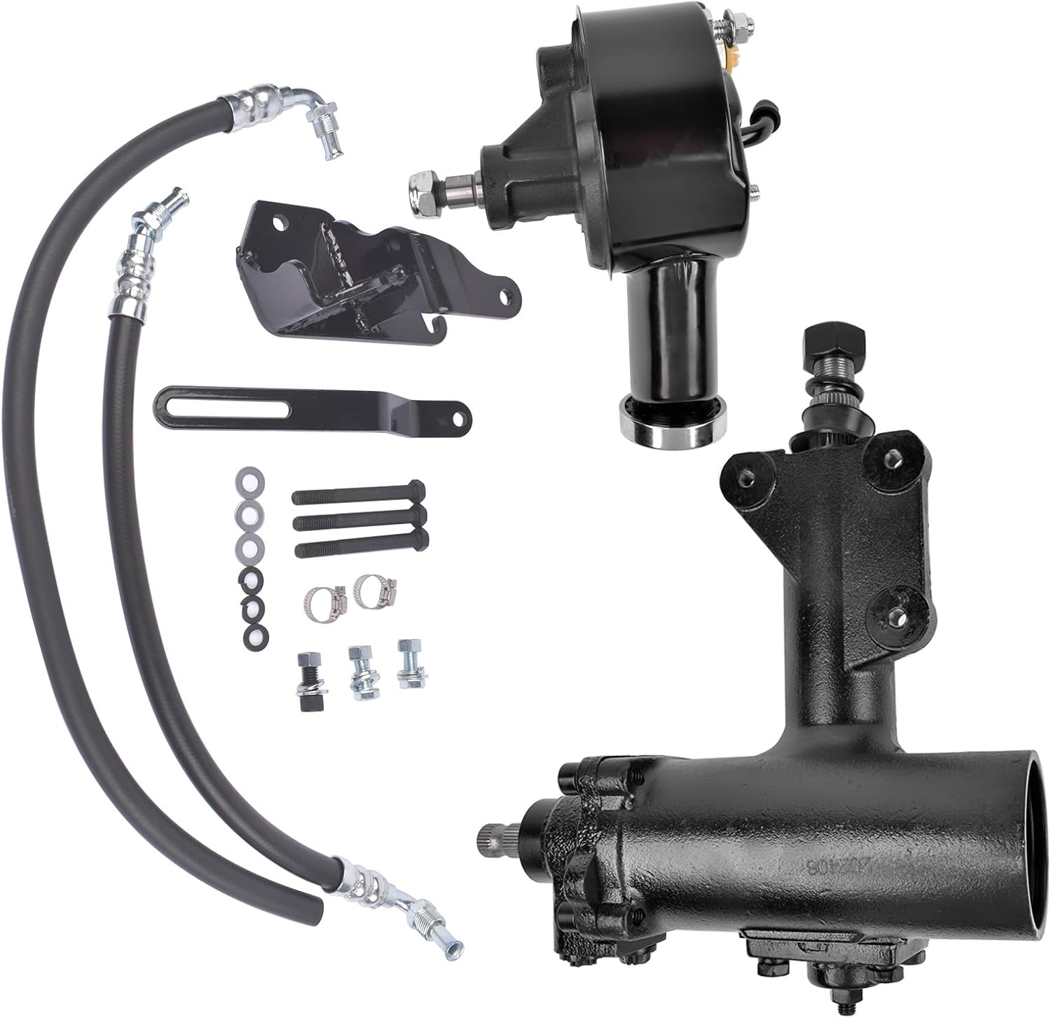 Power Steering Gear Box Conversion Kit Replacement for Chevy Bel Air 150 210 500 Series 1955-1957 SGB5557 CP50000-2