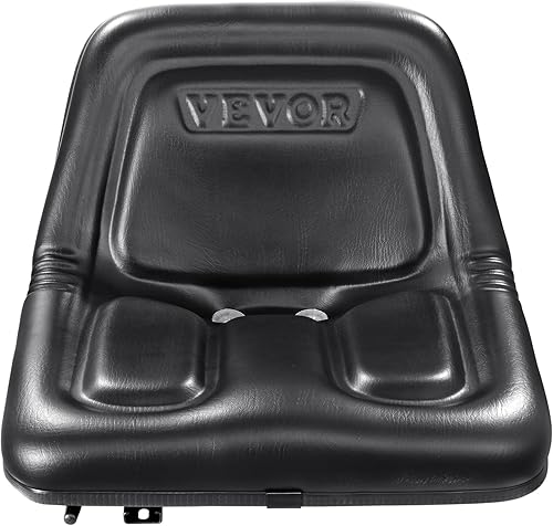 Vista 27 de VEVOR Asiento universal de carretilla elevadora, asiento de tractor plegable con respaldo de ángulo ajustable y micro interruptor, 6.3-13.4