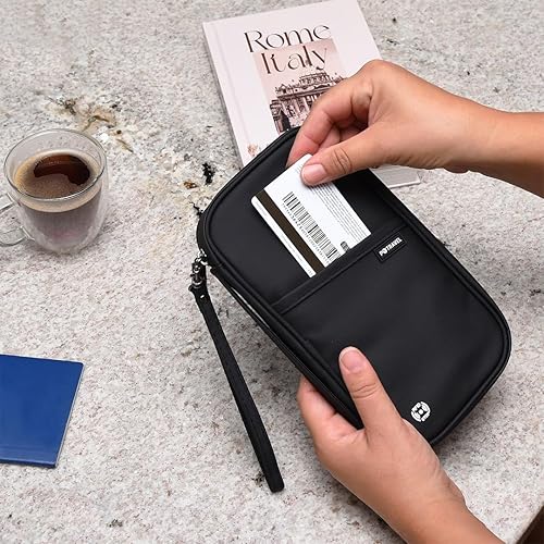 Miniatura 7 de ARTOS Carpeta de viaje para organizador de documentos, Negro -, Cartera Rfid