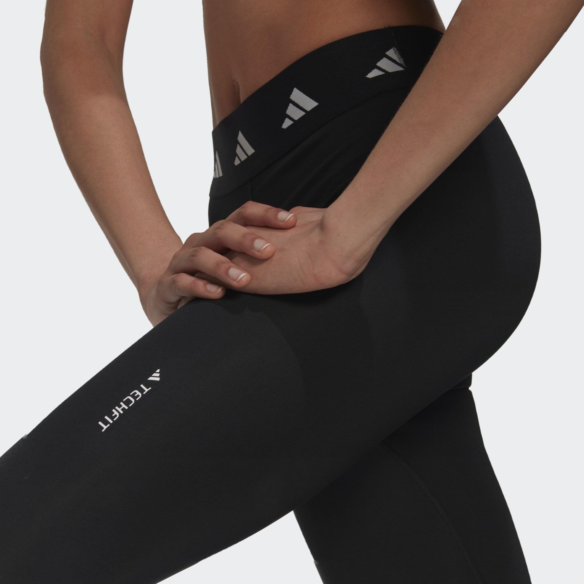 Adidas - Techfit 3 Stripes 7/8 Leggings, Calzamaglia Donna