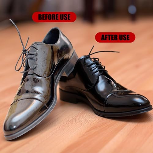 Vista 4 de Loopeer Esponja neutra para brillo de zapatos para zapatos esponja de brillo instantáneo para cuero 0.2oz Cuidado de cuero para muebles