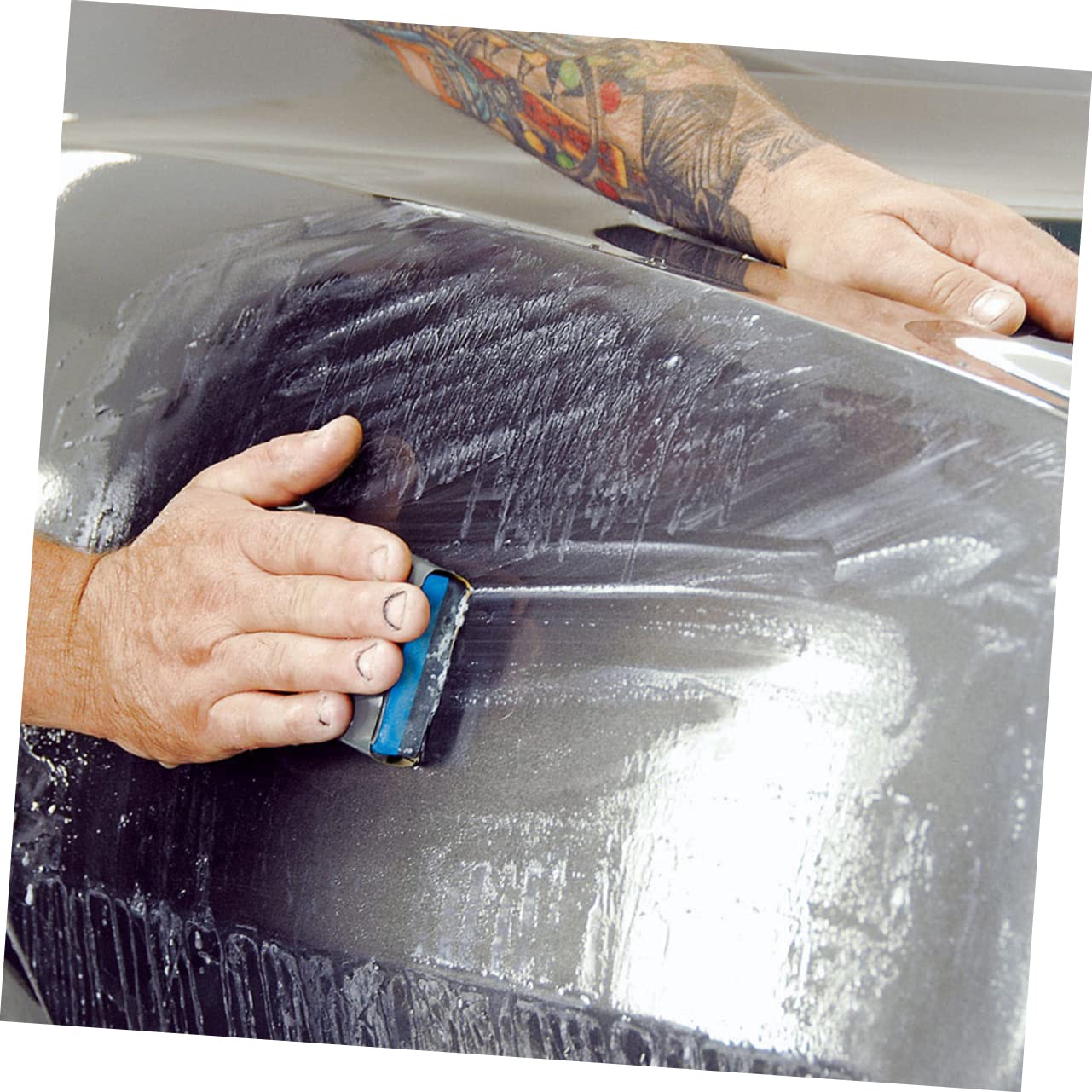 NULYLU 20 Sheets 9x3.6in Multi-Purpose Automotive Polishing Sandpaper Kit Dry/Wet Sandpaper for Car Wood Metal Stone High-grit 1000/2000/3000/5000/7000 Random