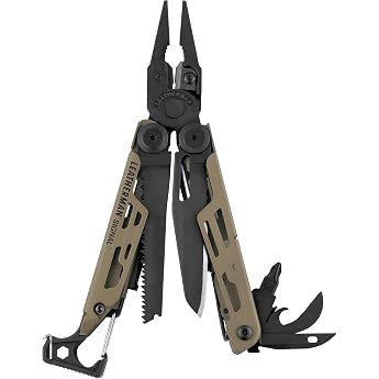Leatherman Signal Multi-Tool, Braun | 19 Tools for Camping &amp; Survival