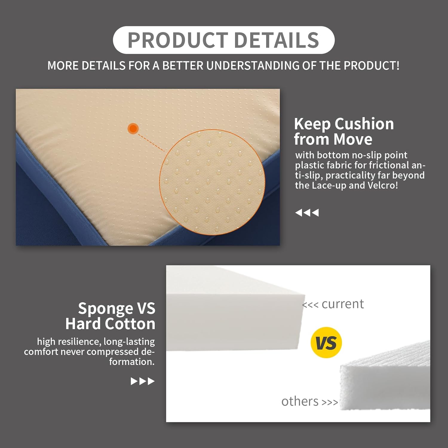 Rattaner Outdoor Furniture Loveseat Sofa Patio Furniture Small Sofa 2 Seater Couch with Anti-Slip Cushions Lumbar Pillow and Waterproof Cover, Navy Blue