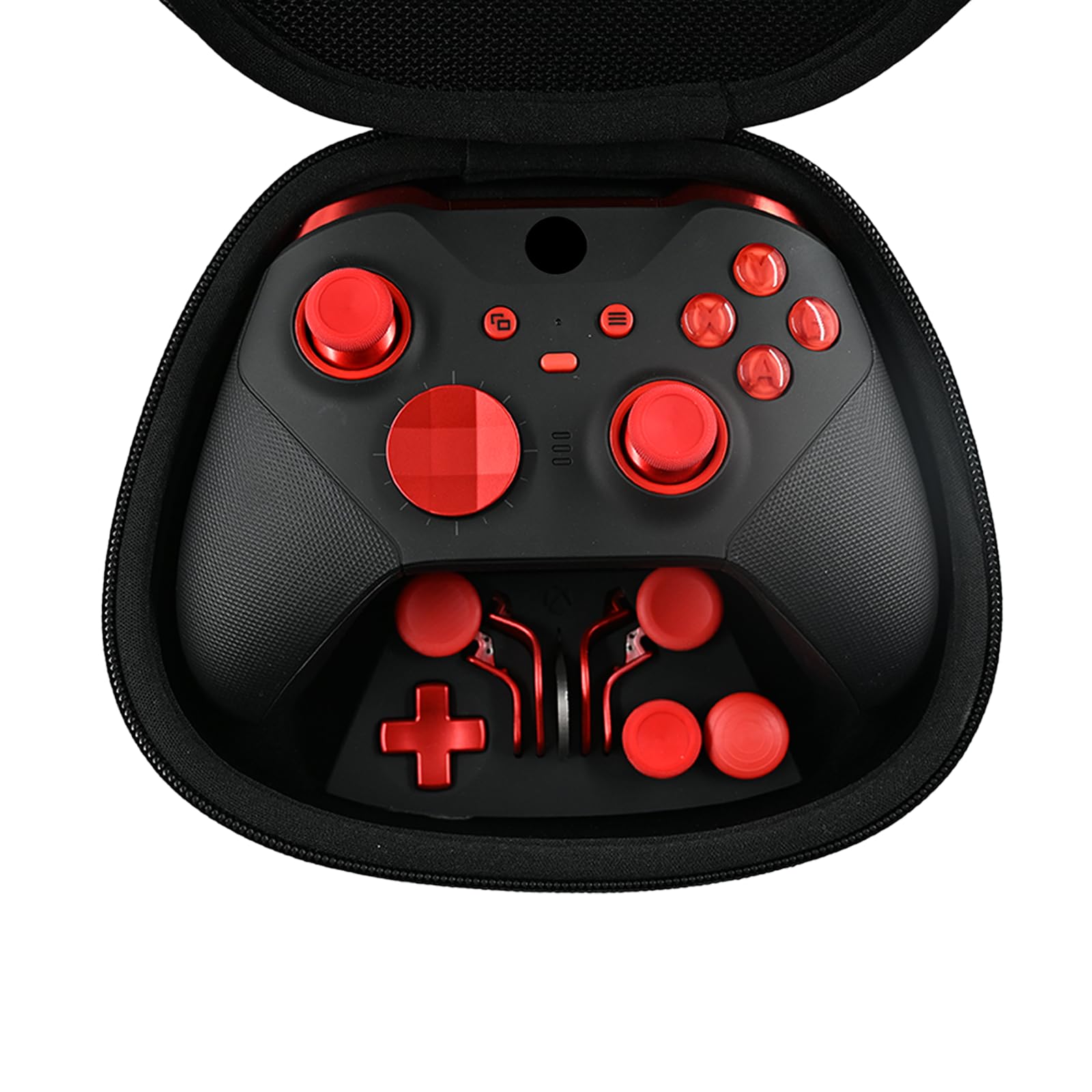 Photo 1 of RIGHT STICK IS FAULTY***LuLuGou Unofficial Customized Elite Series 2 Controller-Magic Sound Red,Gamepad Compatible with Xbox Elite Series 2 Controller,Custom Soft Touch Feel,Gaming Controller Compatible for Xbox Series S/X,Xbox One,With Accessory Bag
