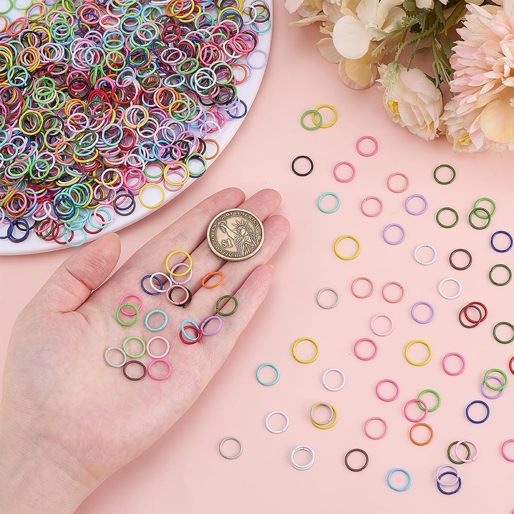 arricraft 380 Pcs Colored Jump Rings, 12mm Open Jump Rings 19 Colors Metal O Ring Connectors Links Jewelry DIY Findings for Keychain Choker Earring Necklace Bracelet Pendant Making - Image 3