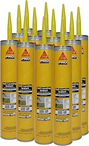 Vista 21 de Sika Corporation 91065, sellador autonivelante, 10 onzas Gris