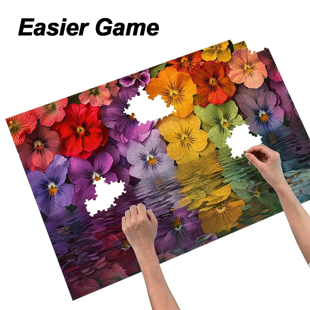 Puzzle dla dorosłych 1000, puzzle kwiatowe dla dorosłych -4438