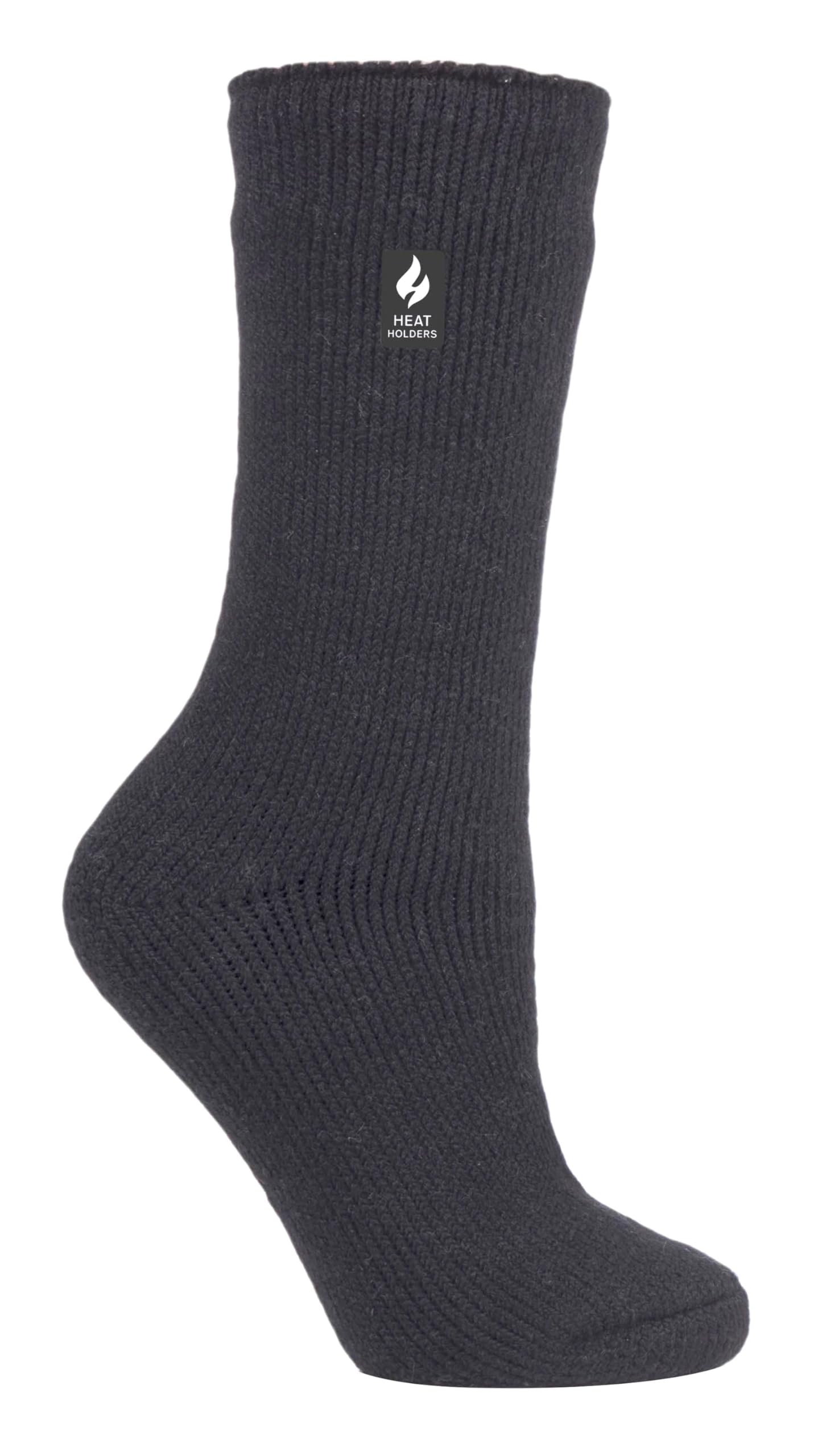 HEAT HOLDERS - Women's Original Ultimate Thermal Socks, One size 5-9 us (charcoal grey)