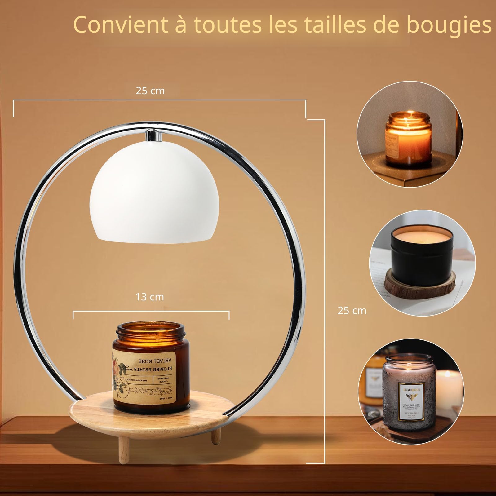 Lampe Chauffe-bougie Avec Minuterie - Fondeur électrique Lampe à Bougie