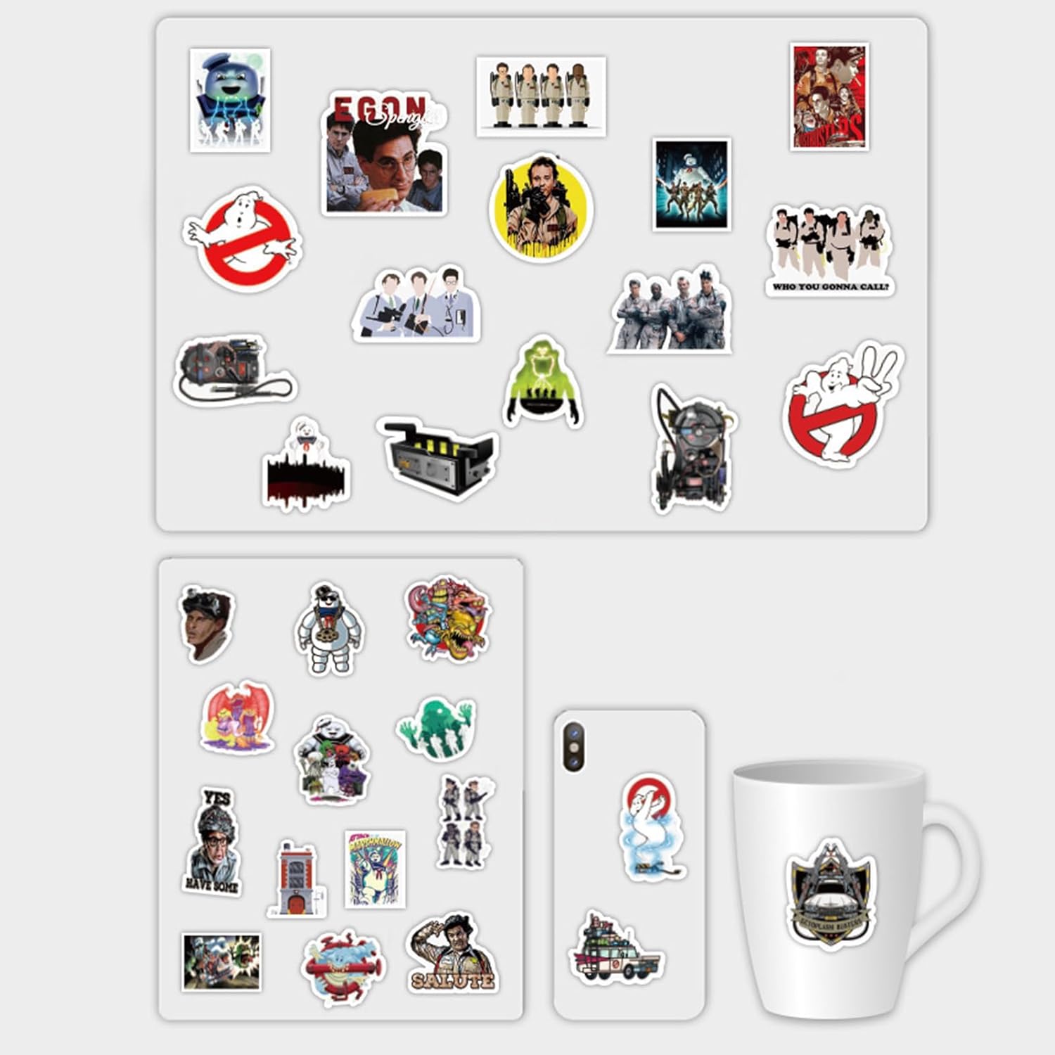 50pcs Ghostbusters Stickers for Water Bottle, Cool Terror Movie Stickers for Teen Kids Travel Case, Laptop, Guitar, Skateboard, Phone, Computer, Bike, Notebook - Image 4