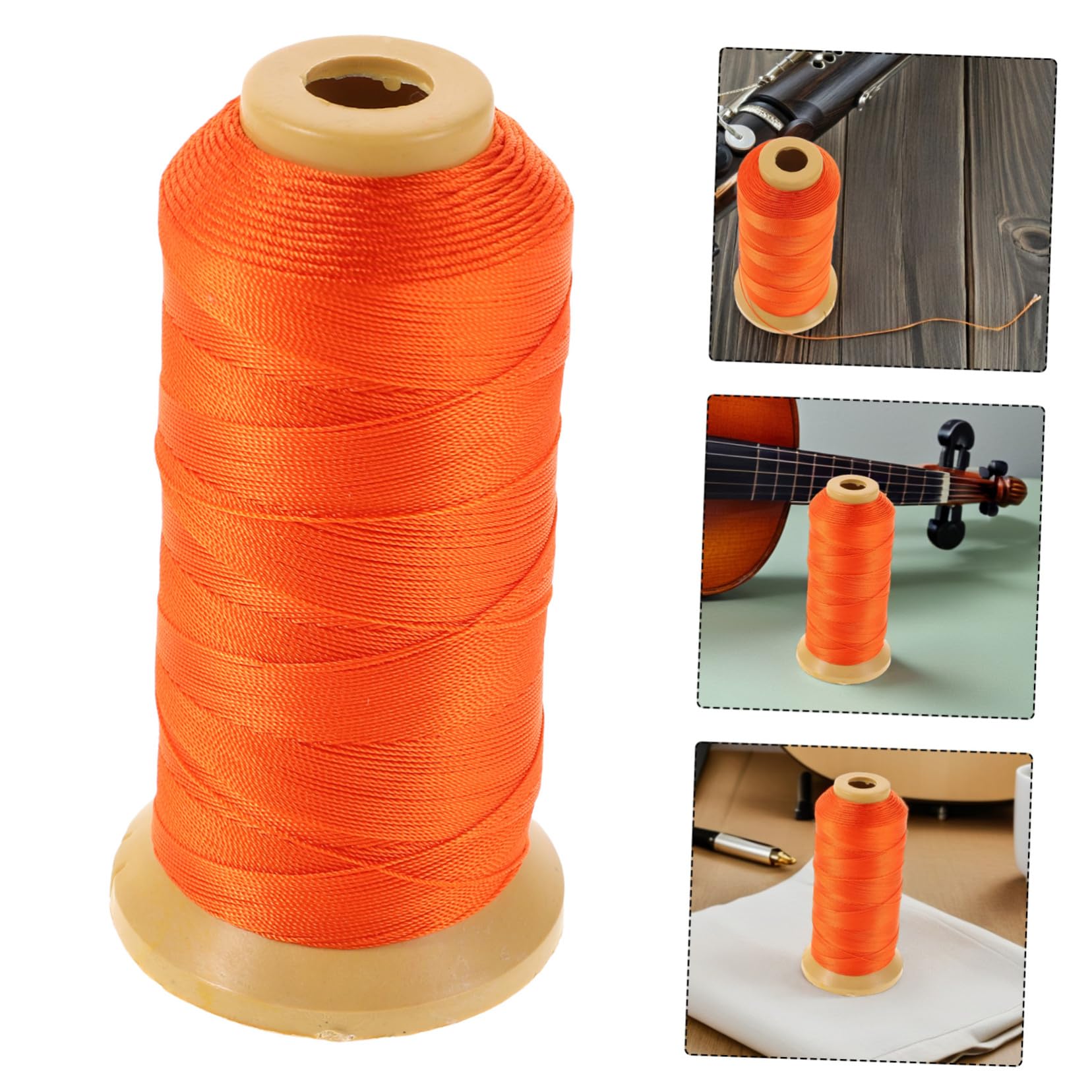 BESPORTBLE Filo in Poliestere Arancione Per Fagotto Filo Decorativo Per Ancia Resistente Cordino Artigianale Per Strumenti a Fiato Accessorio Musicale Per Concerti e Pratica