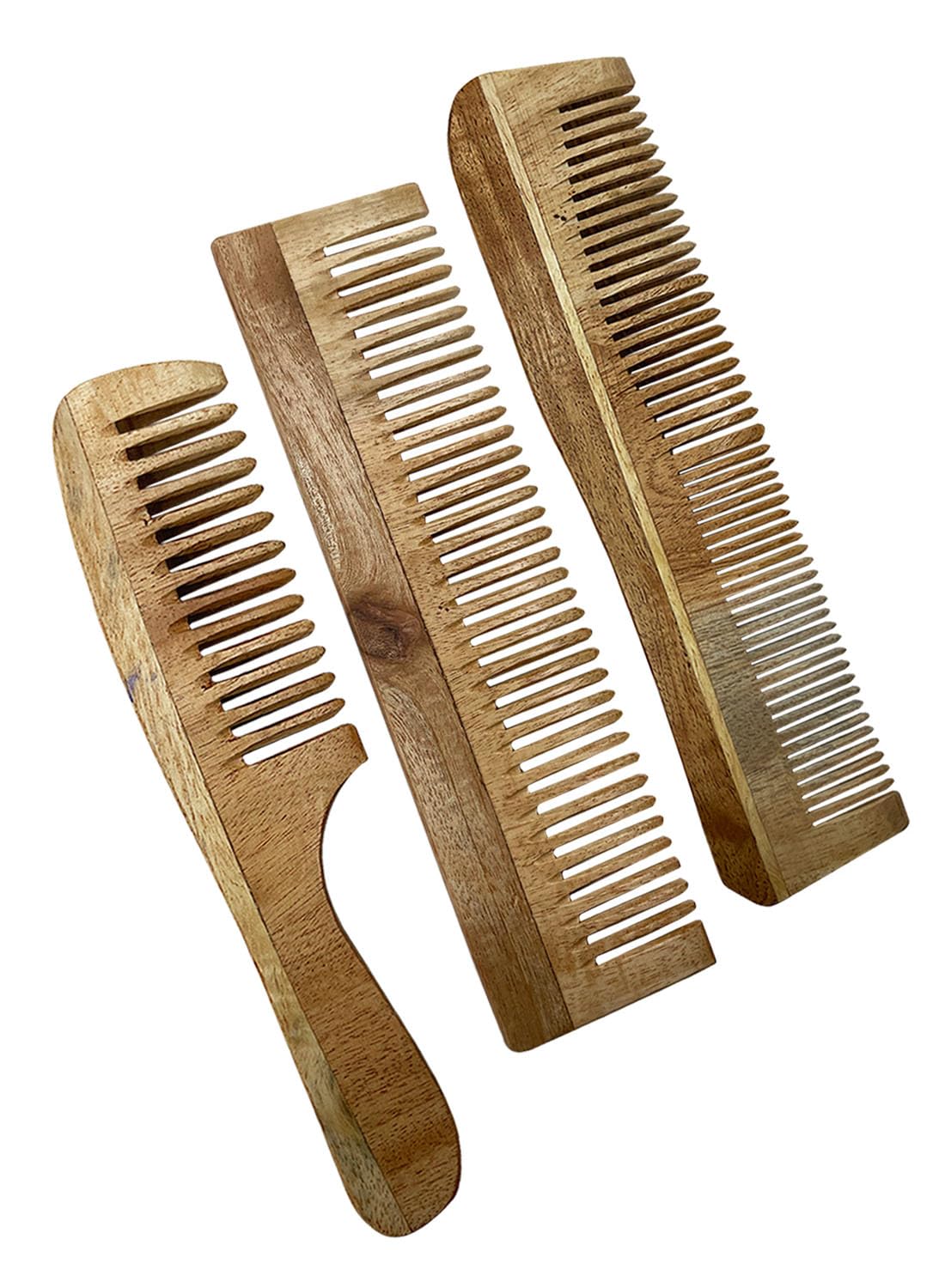 StyleLoft Creation Neem Comb, Wooden Comb | Hair Growth, Hairfall, Dandruff Control | Hair Straightening, Frizz Control | Comb for Men, Women | Treated with Neem Oil, (Model-78)