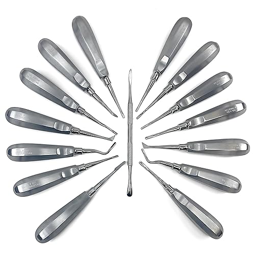 Juego de elevador de raíces  Periotome luxante, osteótomo de muda apical, instrumentos de extracción de raíces, herramientas profesionales de