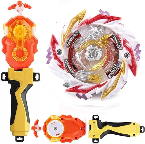 Miniatura 1 de Bey Battle Burst Booster Superking Sparking B-170 02 Abyss Diabolos 5 Fusion' 1S Battling Top Spinning Stater con B-184 LR lanzador bidireccional DB