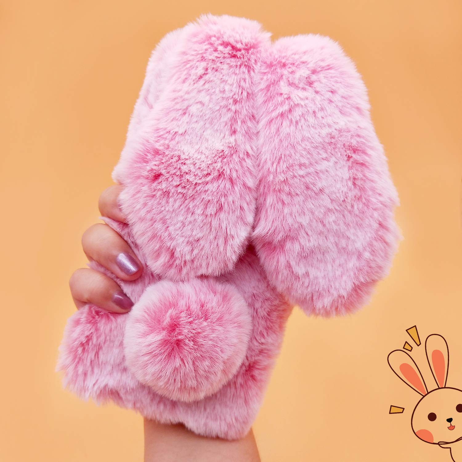 Amazon.com: Omorro Plush Rabbit Case for iPhone 14 Pro Max - Soft