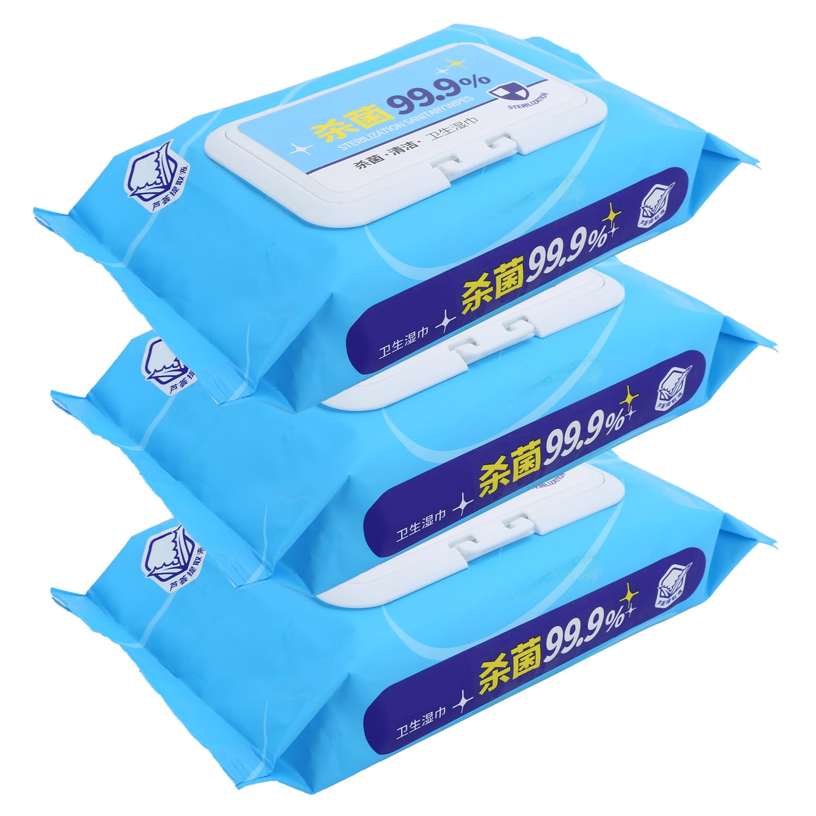 Salviette umidificate 3 sacchetti Salviette detergenti delicate Delicate sulla pelle Nessuna irritazione per le Pelle del viso Adulti Studenti Tasso di pulizia non tessuto del