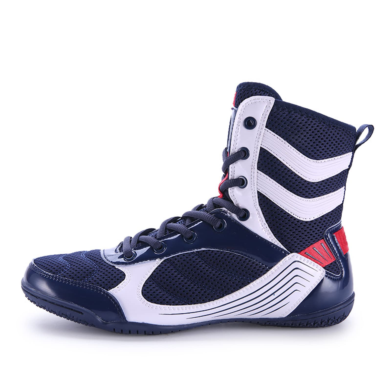 LZQpearl Stivali da Boxe, Scarpe Wrestling Superiori, Uomo Donna Scarpe da Ginnastica, Scarpe da Ginnastica per da Combattimento L'allenamento MMA Muay Thai Arti Marziali