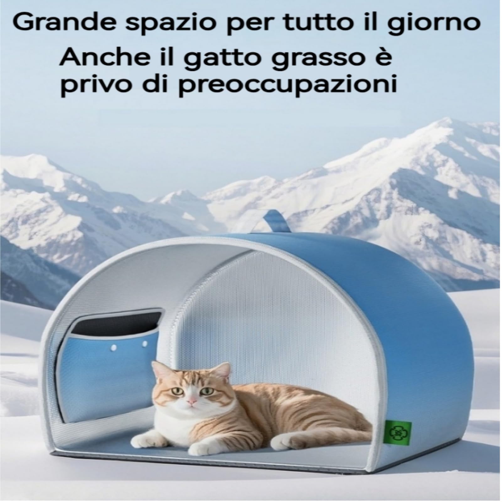 Casetta rinfrescante per gatti e cani ， Casa refrigerante pieghevole per gatti e cani ，casa di raffreddamento per animali，Resistente alle intemperie, adatto per il soggiorno in giardino (blu, A)