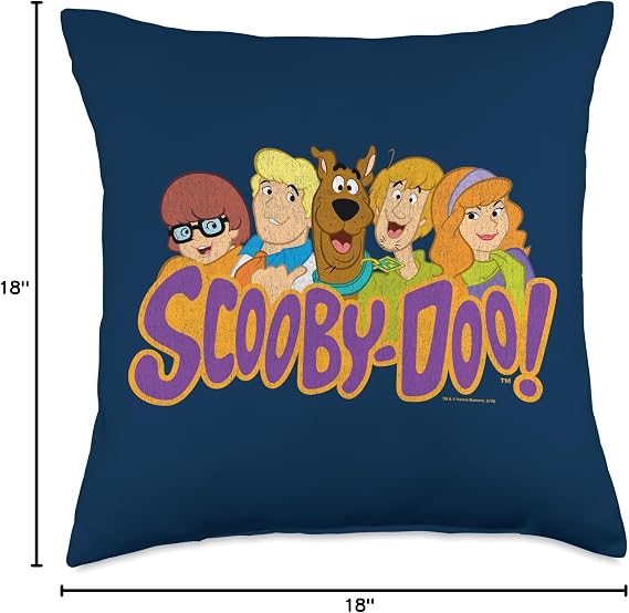 Scooby-Doo Scooby Doo Scooby Gang Throw Pillow