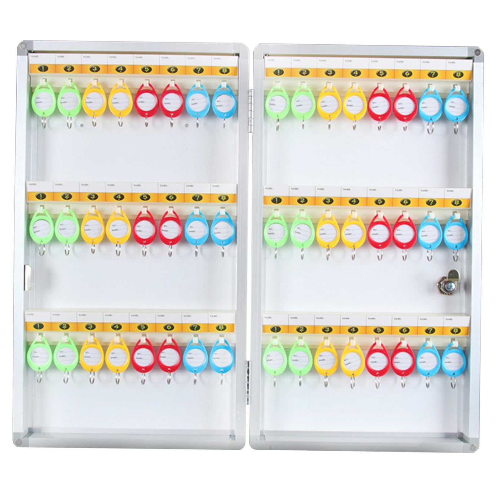 Boîte à Clés Sécurisée, Armoire à Clés Murale, étui de Rangement pour Clés de Bureau, de Location de Voiture Ou D'hôtel, 48 Position
