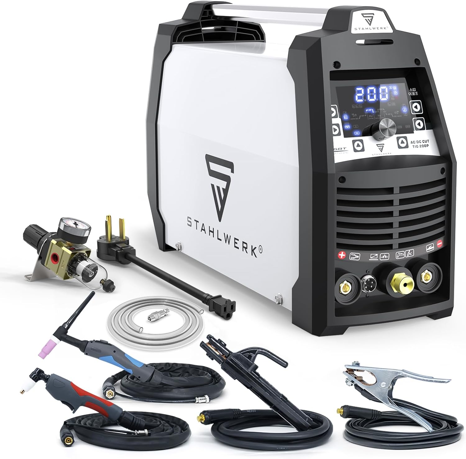 S STAHLWERK TIG Welder 5 in 1 AC/DC Aluminum 200A with Pulse Plasma ...