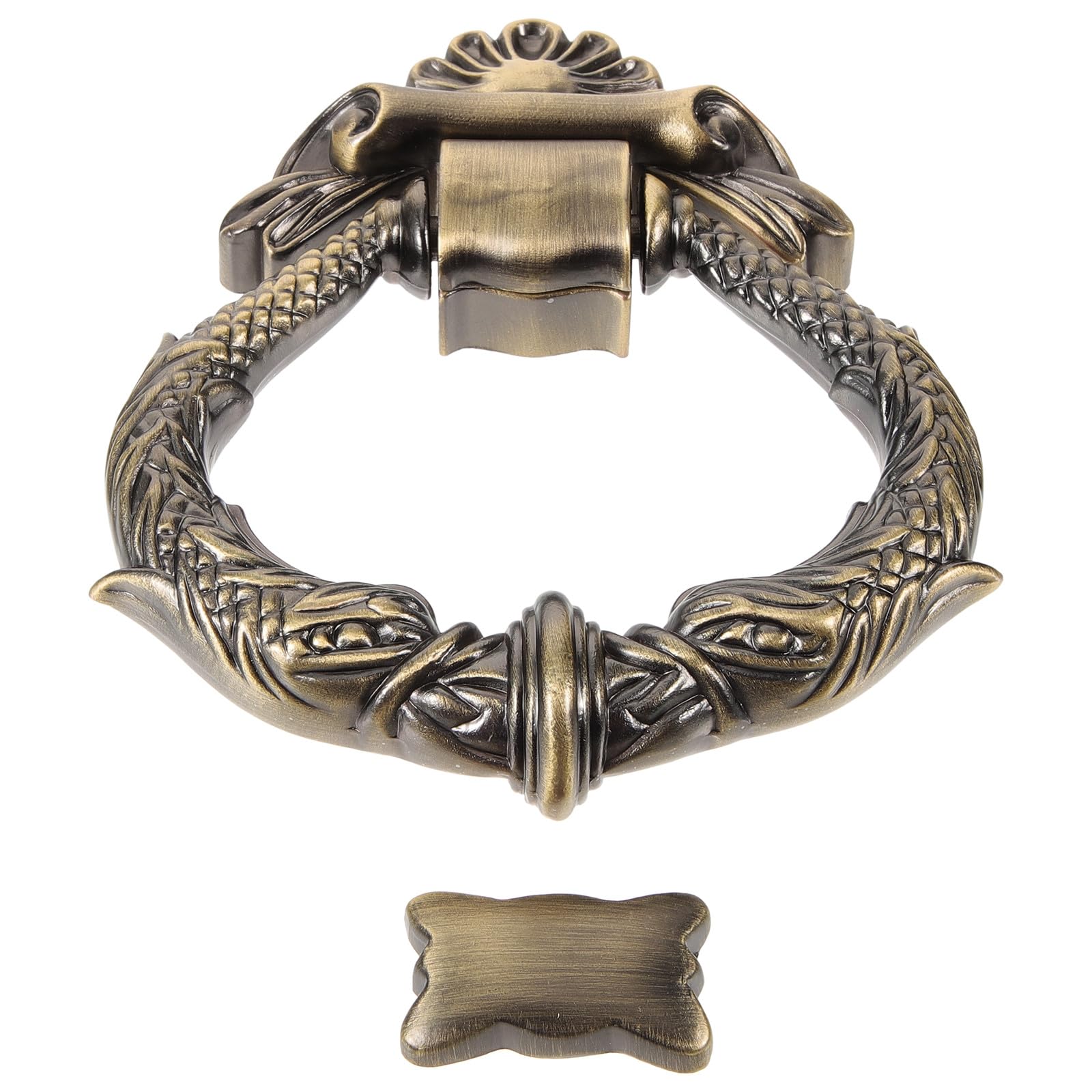 Aldaba de puerta vintage en zinc: elegancia y resistencia retro para la entrada de su hogar 1