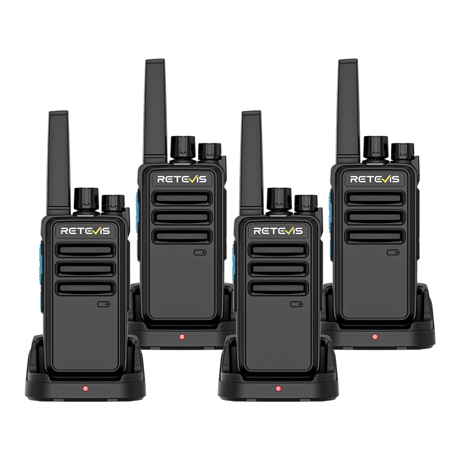 Retevis RT668D Krótkofalówki, Cyfrowe Radiotelefony Dwukierunkowe PMR446, Ładowanie2000 mAh Typu C, Połączenia Grupowe, Wytrzymałe Krótkofalówki do Zastosowań w Ochronie(opakowanie 4 szt.)
