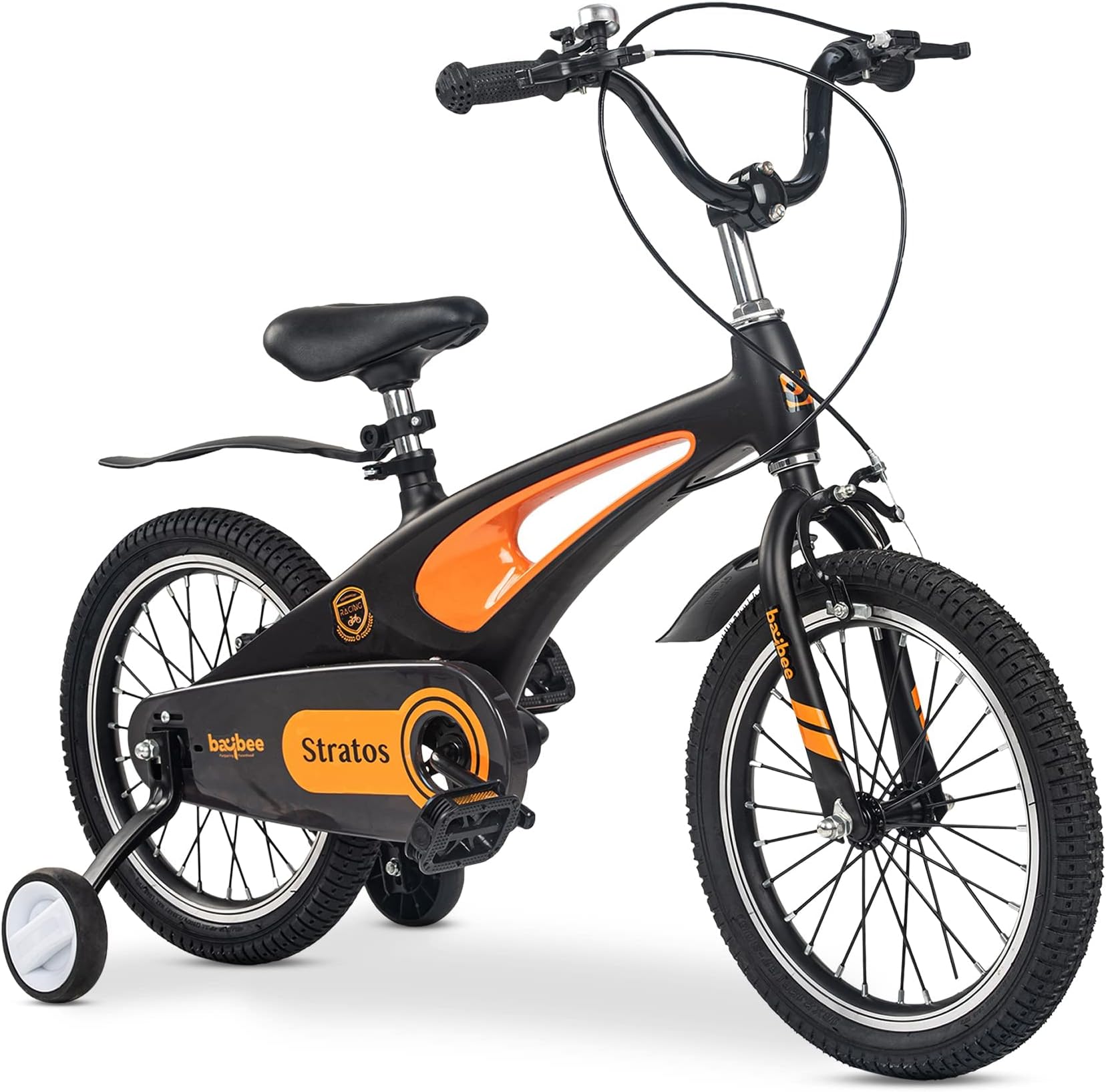 Baybee Stratos 16 Inch Kids Bicycle Cycle | Kids Cycle with Magnesium Alloy, Adjustable Height, Training Wheels, Chain Guard| Kids Baby Cycle Bike| Bicycle Cycle for Kids 4 to 7 Years Boy