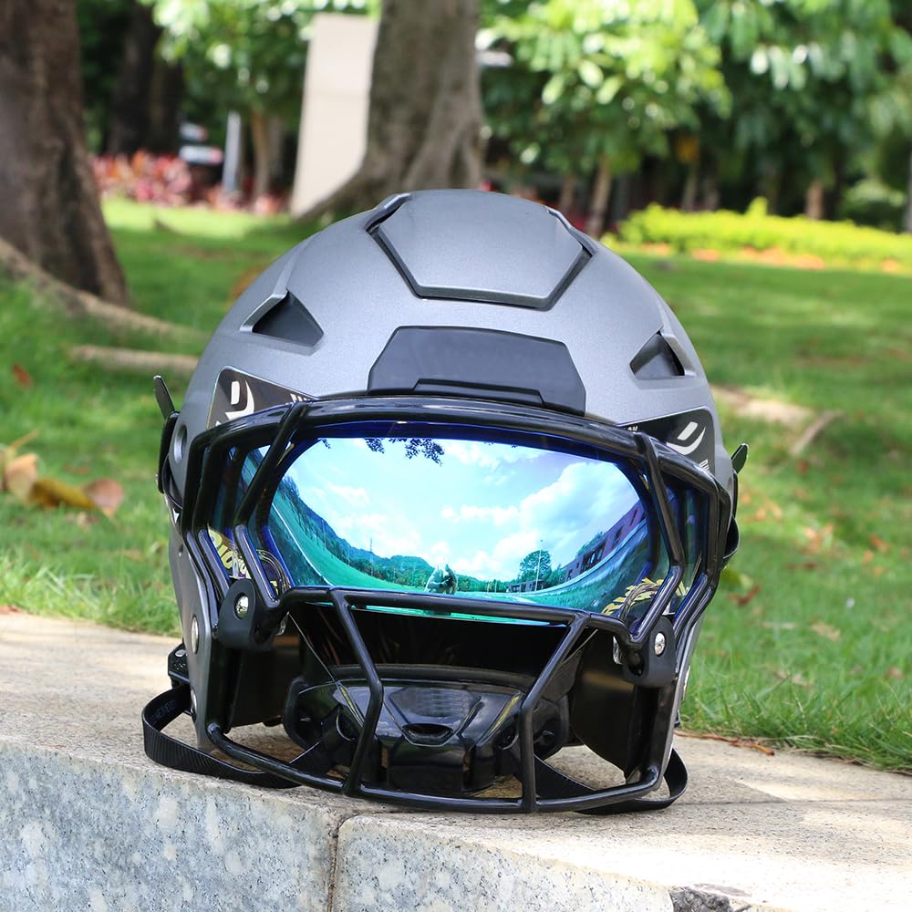 Fußballvisier – Fußballhelm-Visier, beschlagfrei, kratzfest, verwendet für Riddell-Helme, Fußballhelm, Augenschutz für Jugendliche und Erwachsene