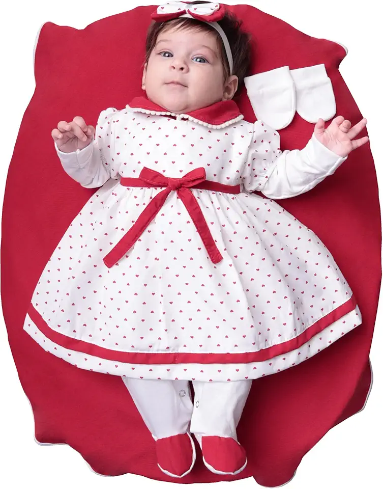 Saída Maternidade Menina Jade 5 peças Roupas de Bebê