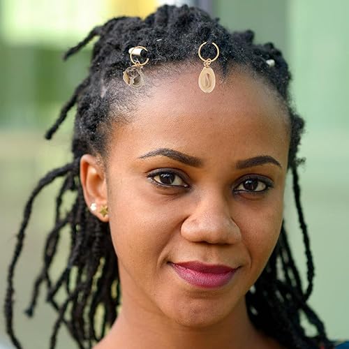 Miniatura 7 de EXCEART Accesorios para rastas, 13 piezas de anillos trenzados para el cabello, pinzas para el cabello, colgantes de esmalte de concha de océano,