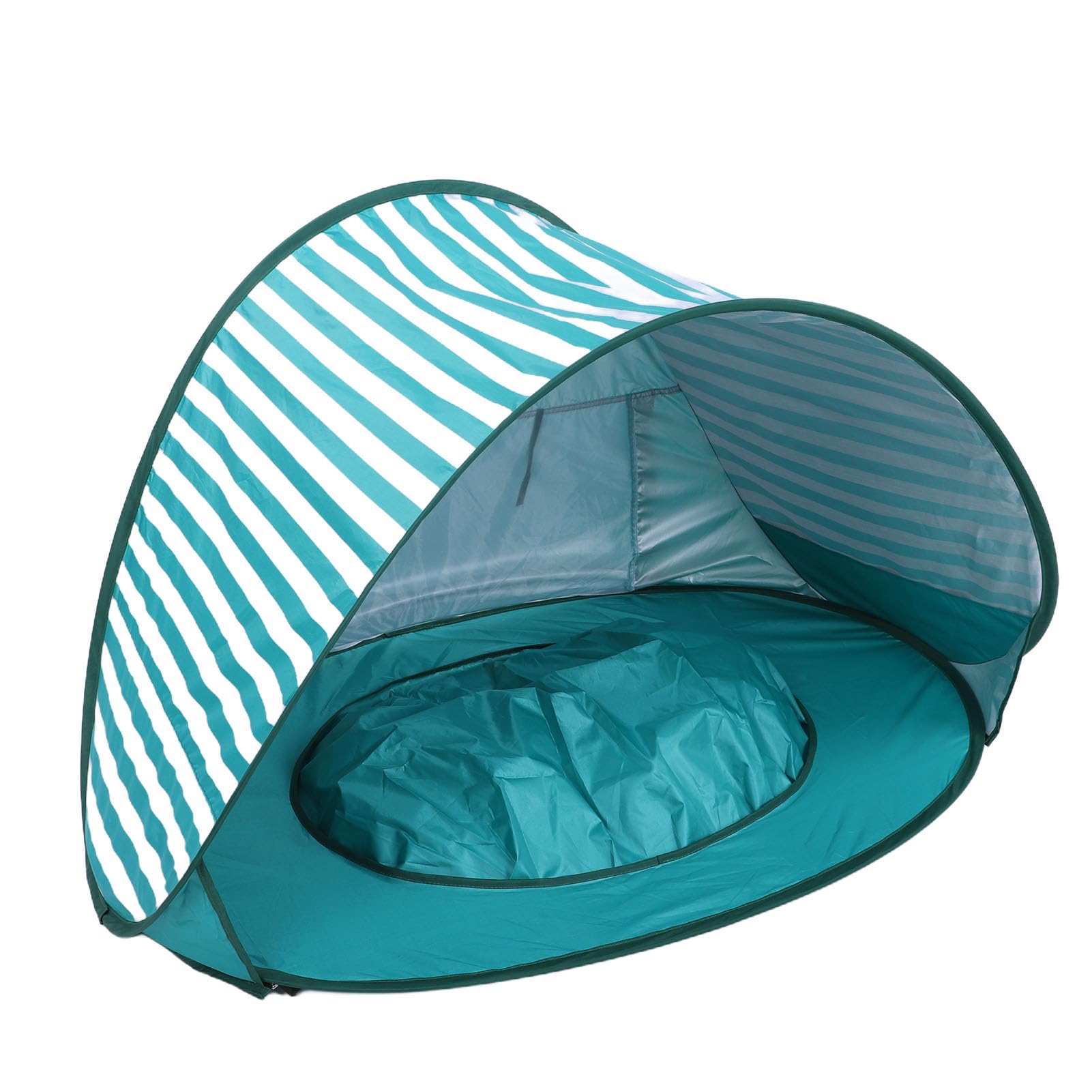 CHICIRIS Tienda de Campaña de Playa para bebé, Refugio Solar Emergente de Poliéster con Piscina, Toldo Portátil de 47,2 X 31,5 X 27,6 Pulgadas con 4 Estacas para Bebés y Niños Pequeños, Patio