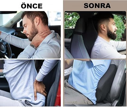 Visco Car Neck Pillow Orthopedic Auto Neck Pillow Vehicle Neck Pillow Travel Pillow