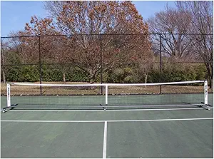 PickleNet Deluxe TAPND 22'x 34" Oval Tubing Locking Wheels Pickleball Net System
