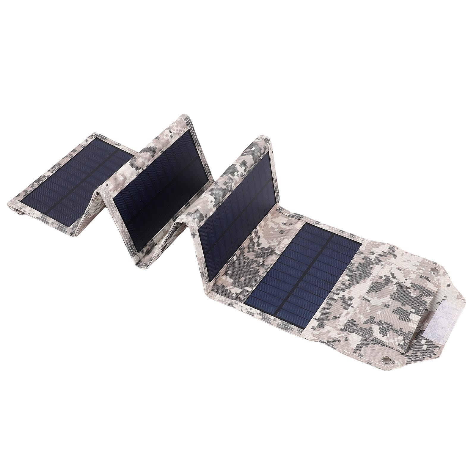 Panneau solaire pliable 12W portable avec USB pour rando et bivouac sauvage