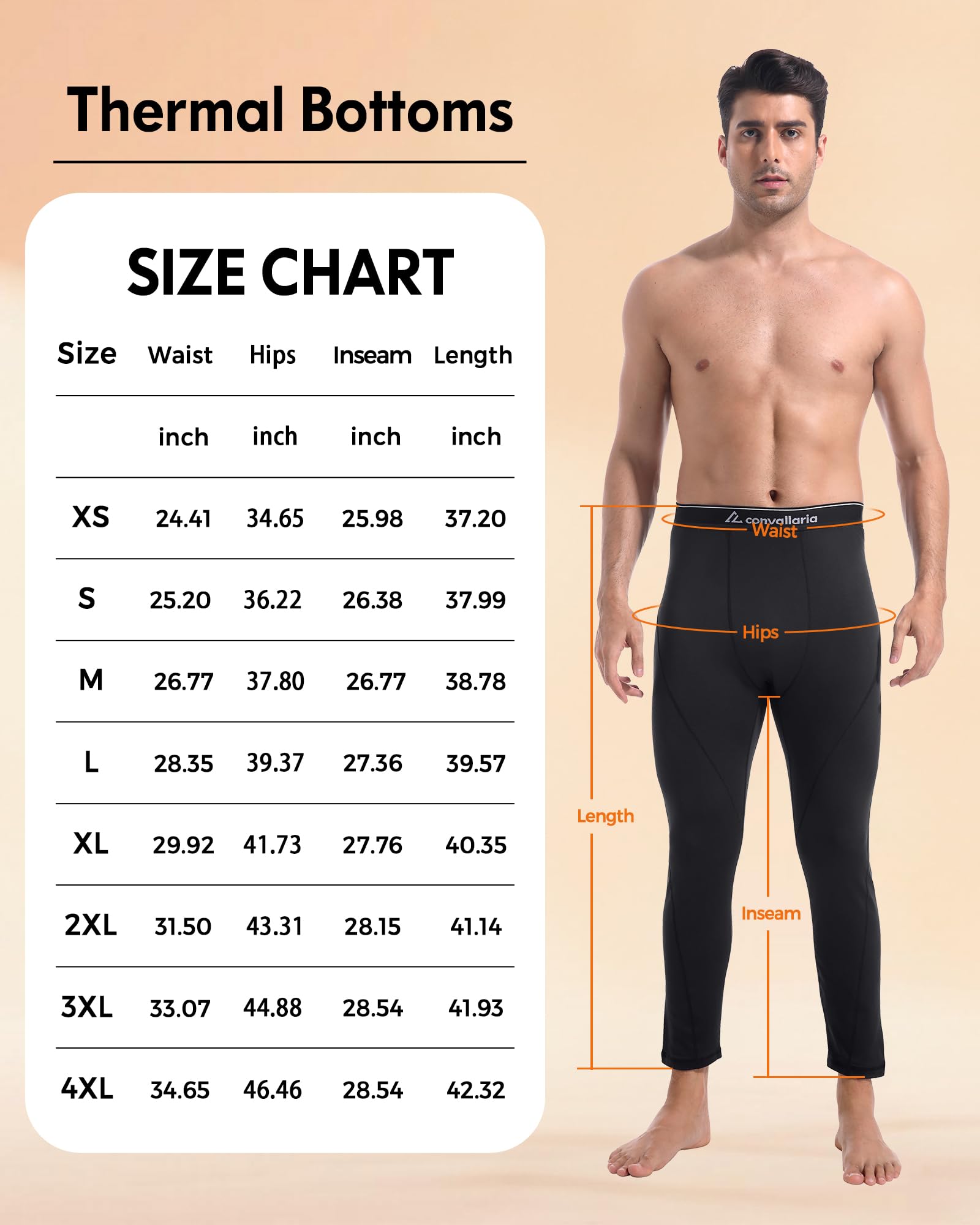CL convallaria Confezione da 1/2/4 pantaloni termici a compressione da uomo, leggings sportivi da indossare sotto la stagione fredda, taglie S-2XL, 2 pezzi - nero/nero, M