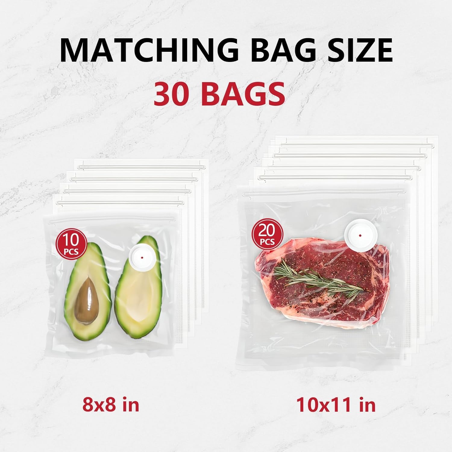 Vacuum Sealer for Food, Compact Handheld Vacuum Sealer Machine with 30 Reusable Bags & 3 Containers, Seals Liquids & All Foods, Portable for Sous Vide, Travel,Camping, Kitchen, Gifts