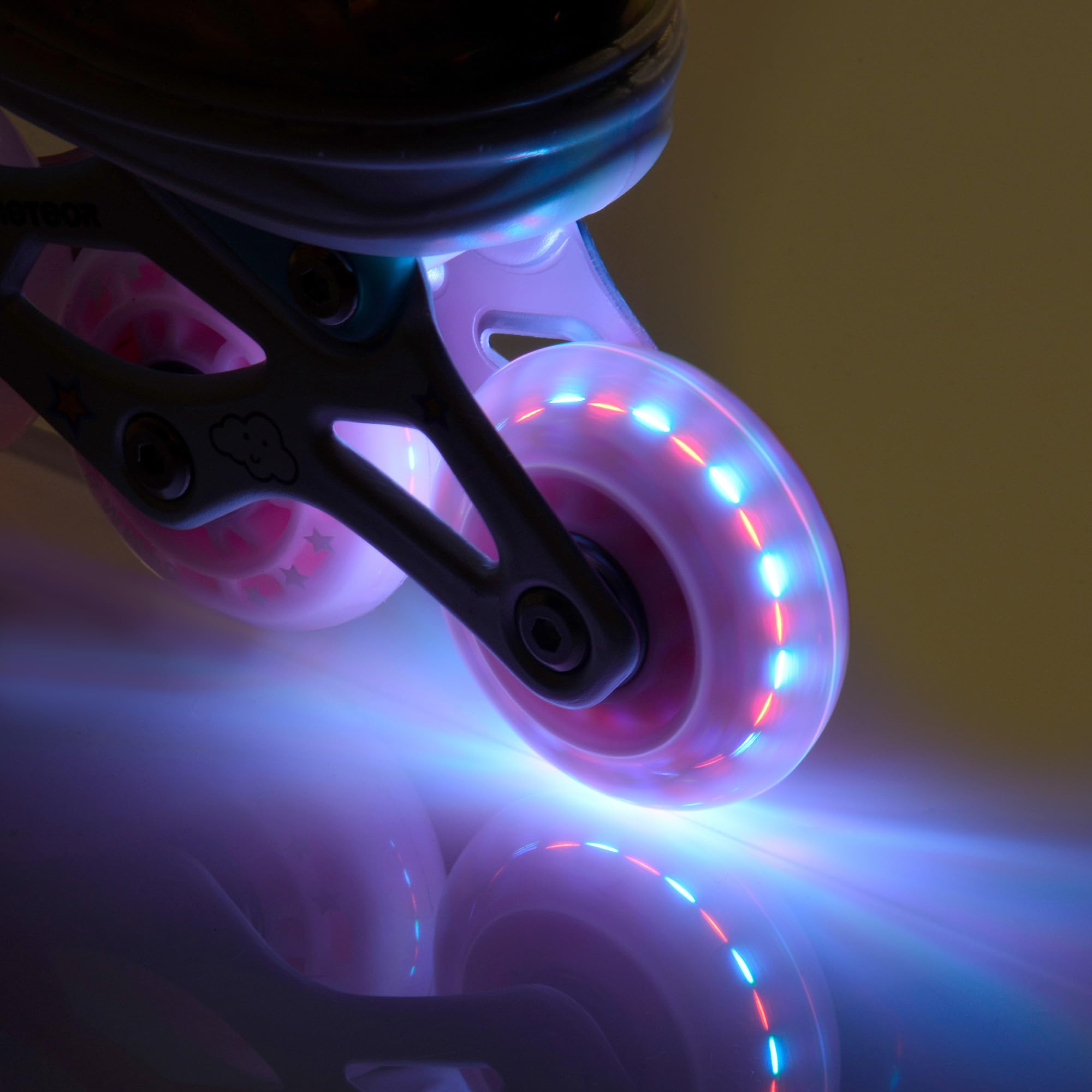 Patins à roulettes réglables en Carbone pour Enfants avec Roues LED