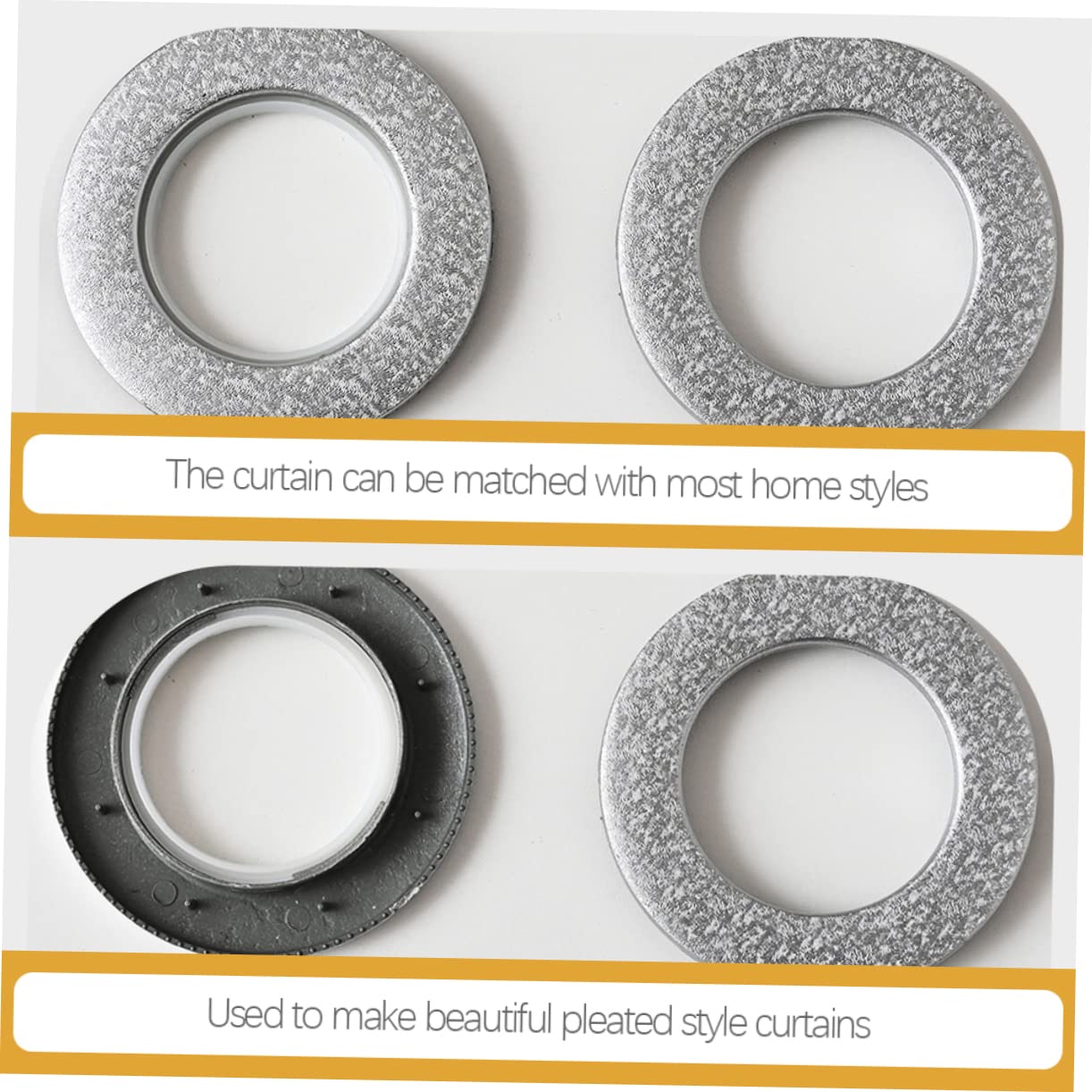 Cabilock Drapery Grommets 6pcs Plastic Drapery Eyelets Versatile for Types of Curtains