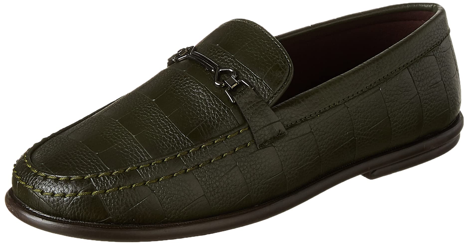 Amazon Brand - Symbol Mens Horsebit Olive Loafer Flat_9 UK (SYM-AW21-RUS101) (B09CV17FWK) Amazon Price History, Amazon Price Tracker