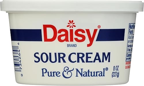 Daisy, Crema Agria Regular, 8 onzas Crema agria, Blanco