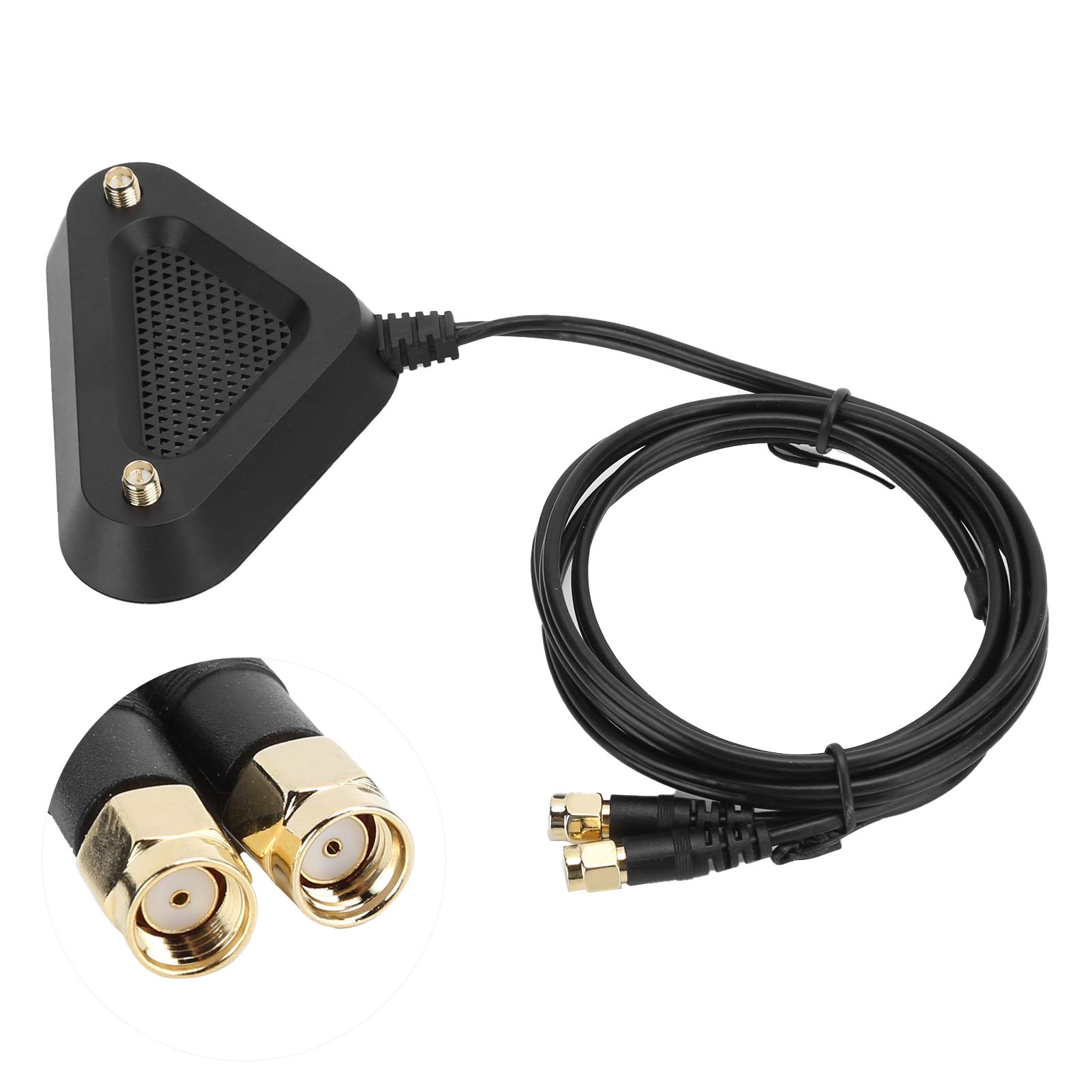 Base Magnetica per Antenna, Base per Antenna Router di Piccole Dimensioni più Stabile, Casa di Segnale SMA per la Ricezione del Segnale Radio Mobile (base della prolunga)